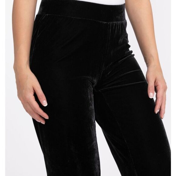 ⭐️NEW Cleo Petites Velvet Wide Leg Pull On Pant⭐️ - Picture 5 of 10